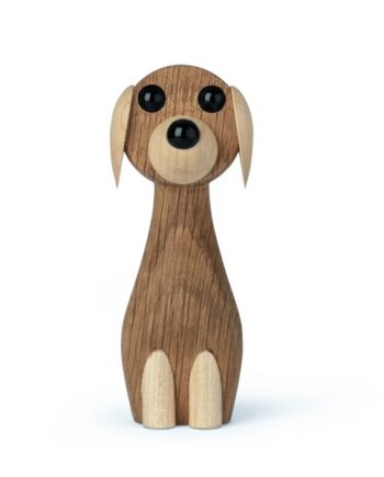 Elegant Hundefigur i Eg – Dansk Design til Dit Hjem