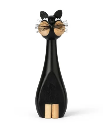 Elegant Sort Kat – Tidløs Indretning til Dit Hjem