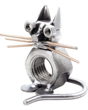 Elegant metal kattefigur – perfekt gave til kattelskere!