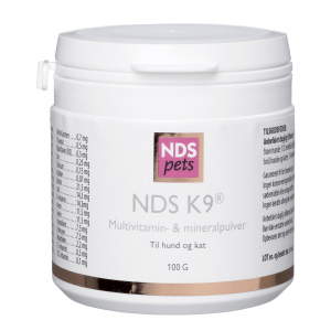 Nds Multivitamin Mineralpulver til Hunde og Katte 100g - Sundhed!