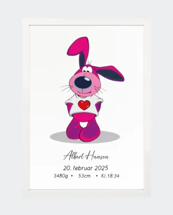 Personlig Fødselsplakat til Hund – En Uforglemmelig Gave!