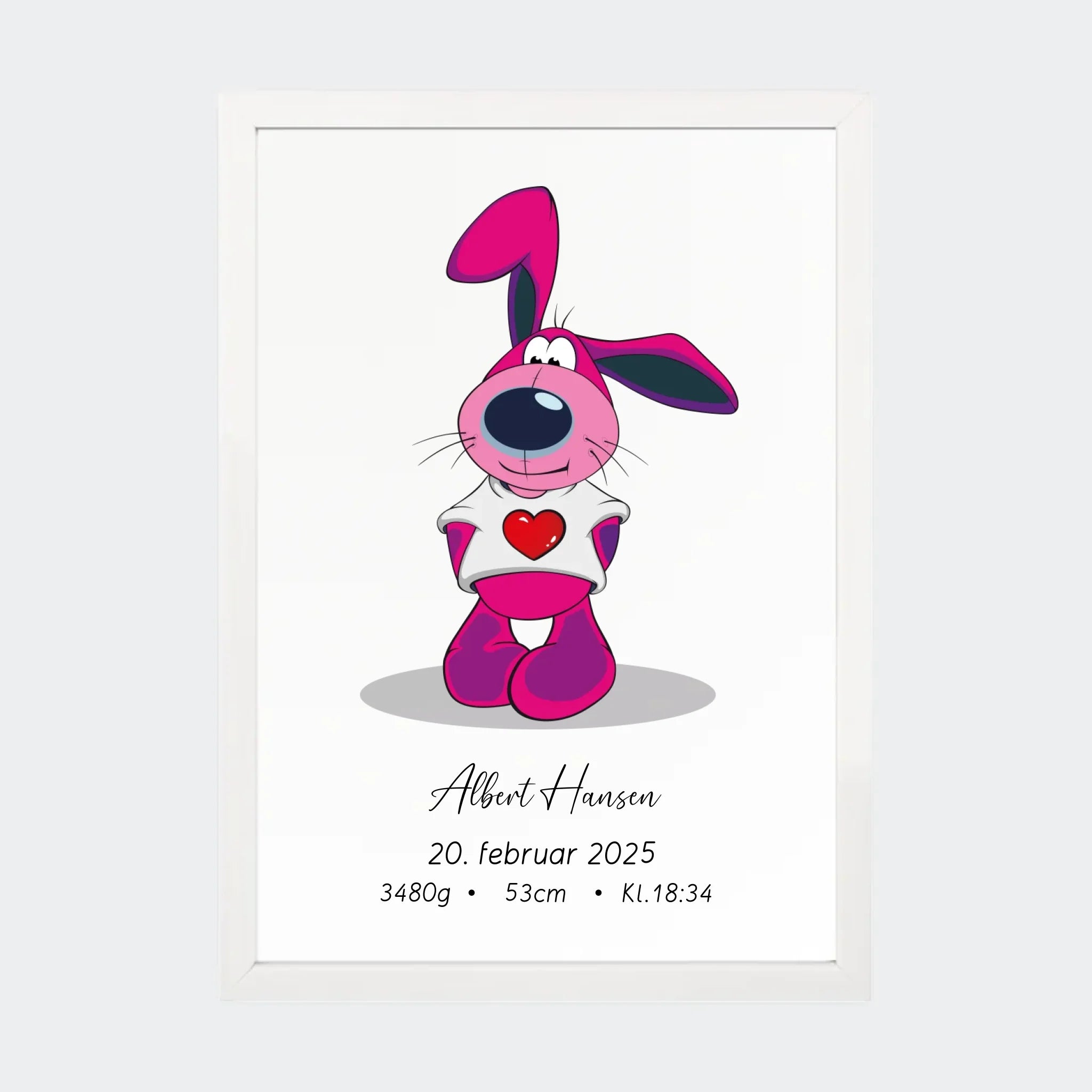 Personlig Fødselsplakat til Hund – En Uforglemmelig Gave!