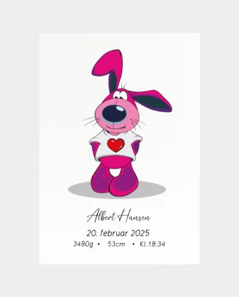 Personlig Fødselsplakat til Hund - Den Perfekte Gaveidé