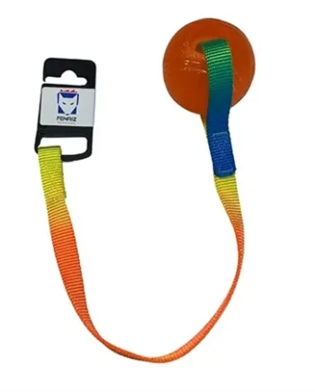 Fenriz Flydebold Med Snor Orange - Fenriz Happypet  - 5708043412679