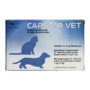 Capstar Vet Loppemiddel Kat Hund Tabletter - Capstar Vet Happypet  - 5420036914846