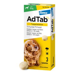 Adtab Tyggetabletter Til Hund 450 Tabl - Adtab Happypet  - 5420036975120