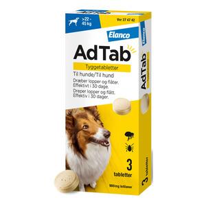 Adtab Tyggetabletter Til Hund 900 Tabl - Adtab Happypet  - 5420036975137