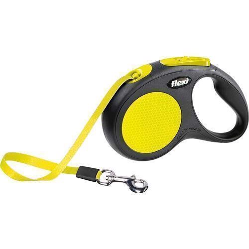 Flexi Neon Båndline Neon Gul Max 15kg - Flexi Happypet - 4000498023518