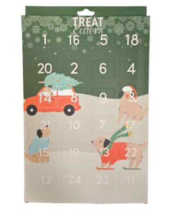 Julekalender Til Hund Med Mini Kødsnack - Treat Eaters Happypet  - 5705833112191
