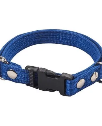 Webbing Halsbånd Med Snaplås Blå - Fenriz Happypet  - 5708043300013