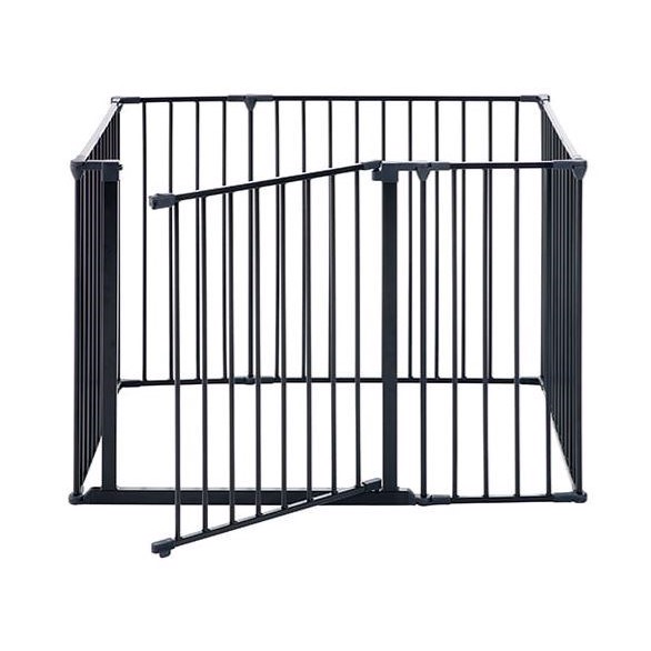 Sort Dogspace Hvalpegård Med Låge - Dogspace Happypet  - 5705548047443