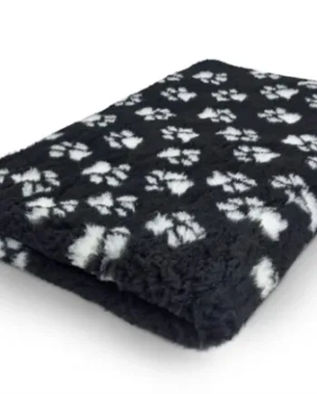 Sort Vetbed Non Slip 100x150 Med Poter - Tikki Happypet  - 5708043062102