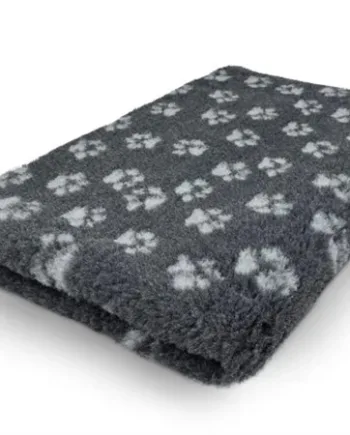 Vetbed Non Slip 100x150 Antrasit Med Poter - Tikki Happypet  - 5708043062119