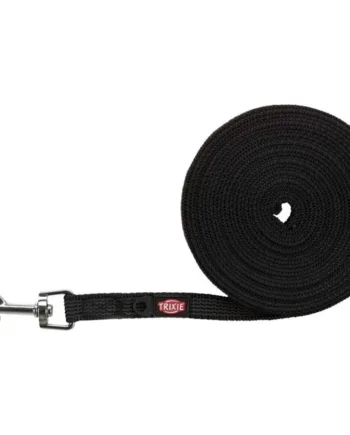 Sort Sporline Gummieret ø15 - Trixie Happypet  - 4011905197869