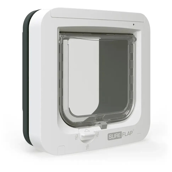 Hvid Sureflap Elektronisk Kattelem Med Chip Scanner Grå - Sure Petcare Happypet  - 5060180394325