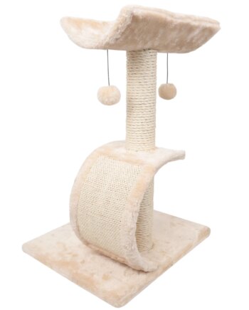 Kattekradsetræ Beige L41 B35 H60 - Nobleza Happypet  - 8719138033829