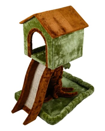 Grøn Katte Kradsetræ L66xb47xh73 Kaffe - Nobleza Happypet  - 8719138040377