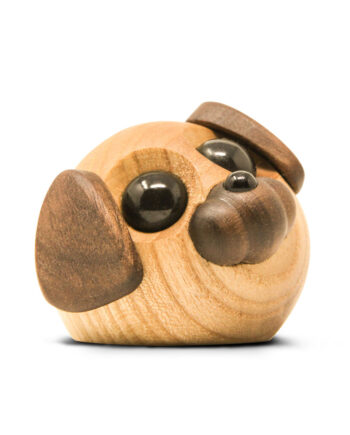 Molly Den Lille Hund H5cm ValnØd Ask - Fablewood Happypet  - 5745000128518