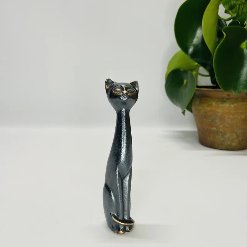 Bercker Art Line Kerstin Stark Kat Siddende Lille Sitzende Katze Klein - Happypet - 4036526531243