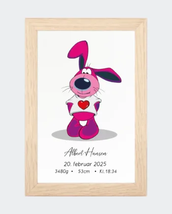 Natur Fødselsplakat Hund 10x15 10x15 - 123unik Happypet