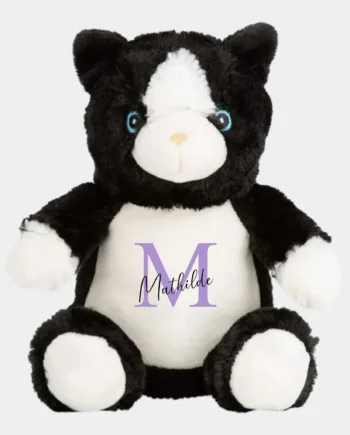 Hvid Navne Bamse Kat Vælg Farve Fra Vores Farvepalette Sort - Teeinblue Happypet