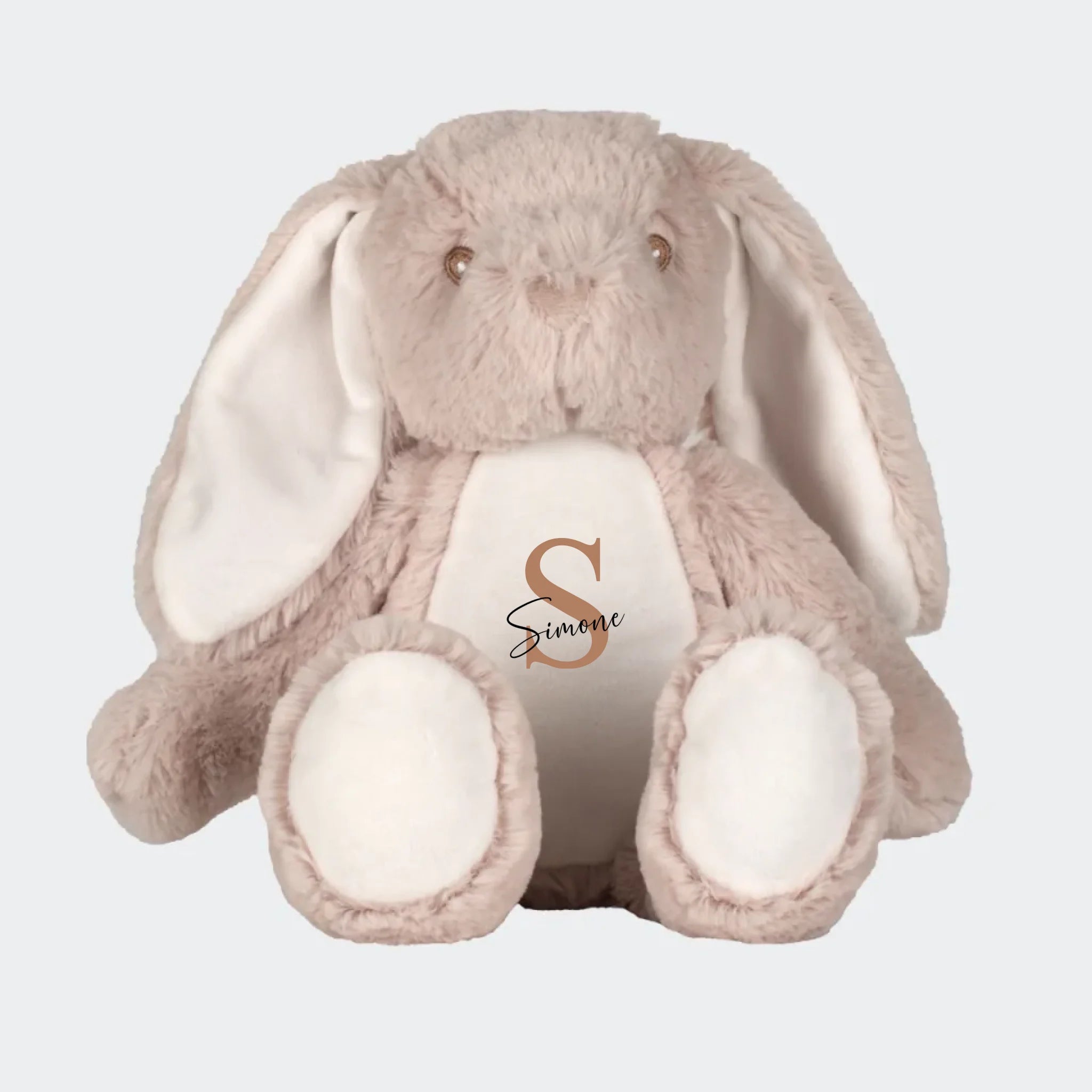 Hund Lille Beige Kanin Bamse Design Selv Farve - Teeinblue Happypet