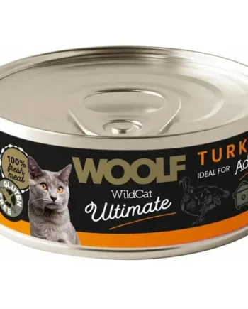Woolf Ultimate Turkey Dåsemad Til Kat Dåser 85g - Woolf Happypet  - 8594178557371