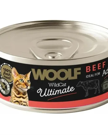 Woolf Ultimate Beef Dåsemad Til Kat Dåser 85g - Woolf Happypet  - 8594178557395