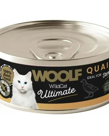 Woolf Ultimate Quail Dåsemad Til Kat Dåser 85g - Woolf Happypet  - 8594178557418