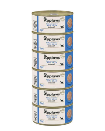 Applaws Vådfoder Storkøb 24x70g Tun Krabbe - Applaws Happypet  - 5060333434762