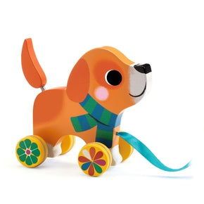 Trækdyr Lou Hund Djeco - Djeco Happypet  - 3070900062580