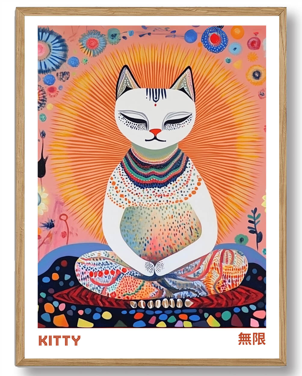 Mediterende Kat - Plakatdyr.dk Happypet