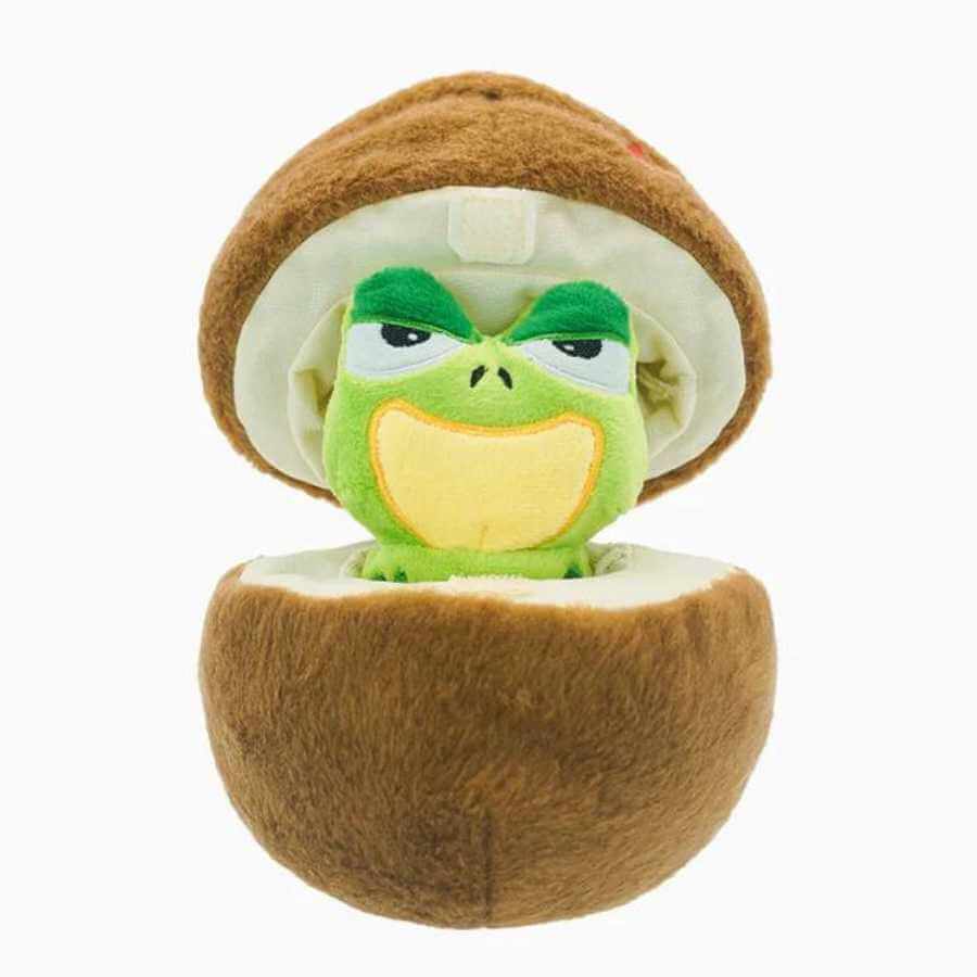 Hugsmart Puzzle Hunter Plys Coconut Frog - Hugsmart Happypet - 628176680897