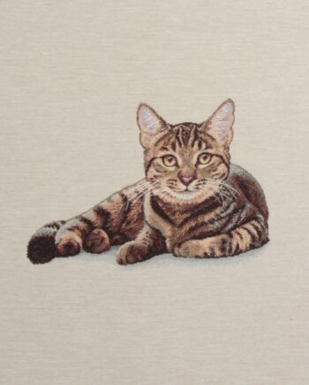 Kat 45x45 Gobelin Polyester Bomuld Polyakryl - Stofmoellen.dk Happypet