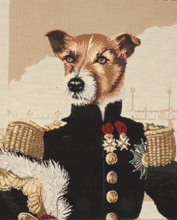 Hund Uniform Med Guldglimmer 45x45 Gobelin Bomuld Polyester - Stofmoellen.dk Happypet