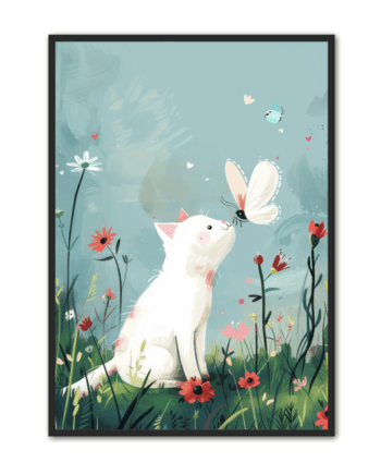 Kat Plakat Børneplakat - Plakat Portalen Happypet