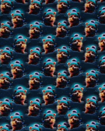 Hund Med Hue Jersey Bomuld Elastan - Stofmoellen.dk Happypet