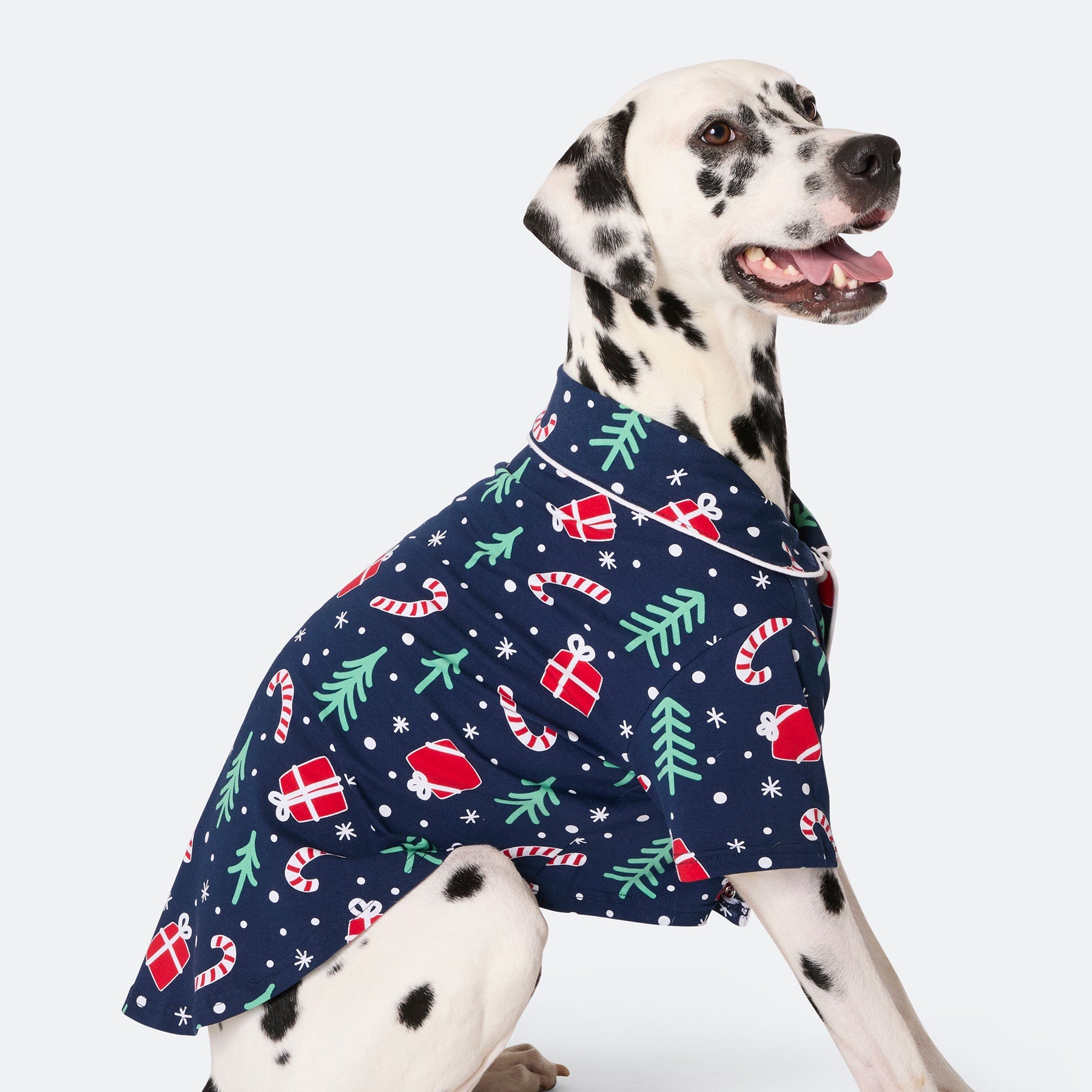 Blå Julemønster Julepyjamas Til Hunde - Sillysanta Happypet - 7073008440386