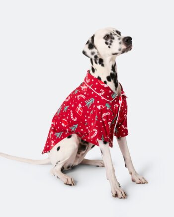 Rød Julemønster Julepyjamas Til Hunde - Sillysanta Happypet  - 7073008440324