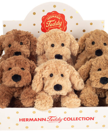 Liggende Hund Assorterede Farver Teddy Hermann - Teddy Hermann Happypet  - 670983097481
