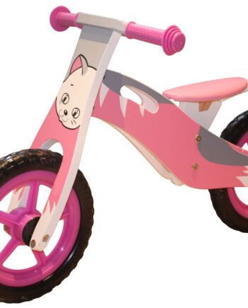 Løbecykel Kat Træ Med Rigtige Lufthjul - Megaleg Happypet  - 5712548126504