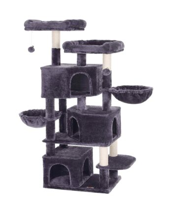 Grå David Kradsetræ Sjov Støtte Til Din Kat - Vasagle Happypet  - X0011WSZ1F