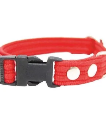 Webbing Halsbånd Med Snaplås Rød Xlarge - Fenriz Happypet  - 5708043161157