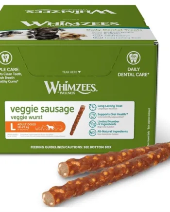 Whimzees Veggie Sausage Kasse Med Stk - Whimzees Happypet