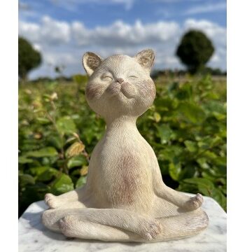 Bedende Kat Yoga Figur Godkarmashop - Boltze Happypet