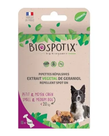 Biospotix Ugiftigt Loppe & Flåt Pipetter Til Hunde Under - Biospotix Happypet  - 3770001288352
