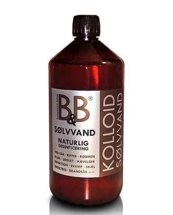 Amp Sølvvand Til Desinficering Pleje Heling Liter - B & B Happypet  - 5711746020027
