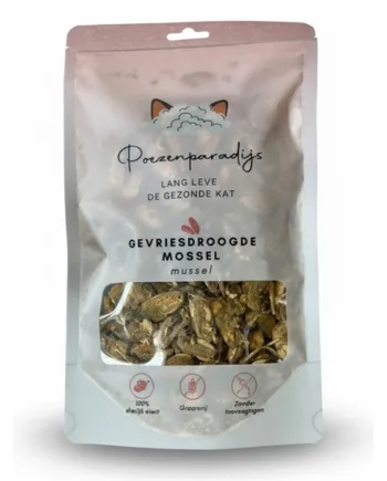 Cat Paradise 100 Frysetørret Musling Til Katte Hunde - Cat Paradise Happypet  - 7423354242255