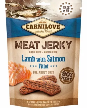 Carnilove Meat Jerky Lam Laks Fillet 100g - Carnilove Happypet  - 8595602551989