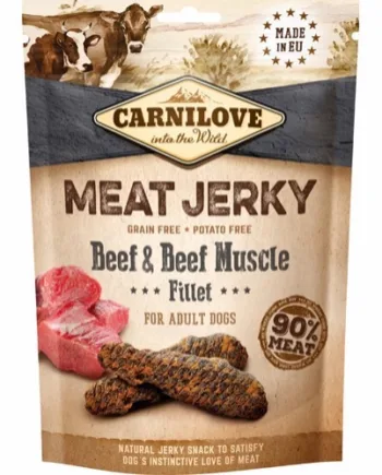 Carnilove Meat Jerky Oksefillet 100g - Carnilove Happypet  - 8595602551996